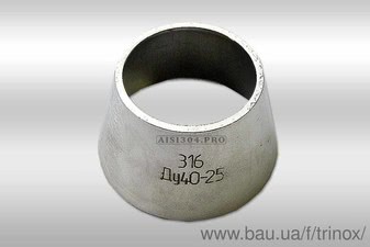 Перехід нержавіючий 104х2 / 52х2 A304 &mdash; Трінокс